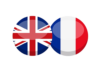 Logo pour passer la langue du français à l'anglais et inversement